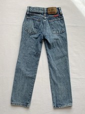 Vintage Wrangler Faded Blue Jeans Made in USA 100 Cotton Denim Boys 7 Slim