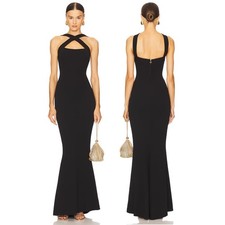 Nookie Viva 2 Way Gown Dress Jersey Convertible Straps Gala Formal Party Size S