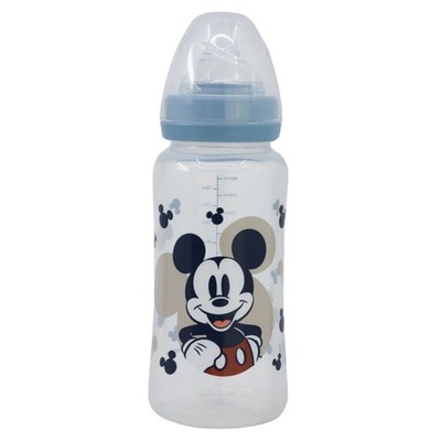 Disney Mickey Mouse Babyflasche 360 ml Silikon-Sauger mit 3 Positionen
