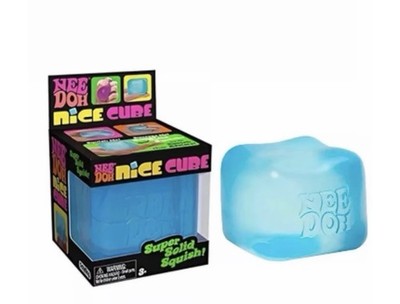 nee doh nice cube Blue  super solid squish Blue   great condition