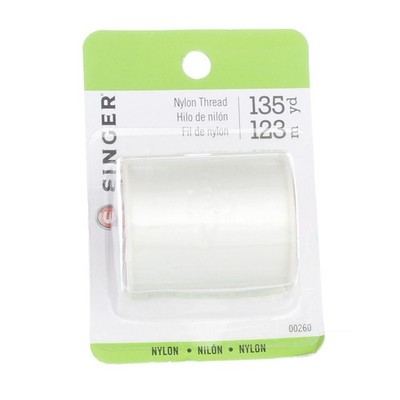 3 Pack Singer 260 Nylon Thread 135 Yards-Clear