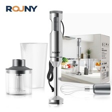 ROUNY1000W Hand Blender Handheld Immersion Stick Blender  12 Speed &Turbo Silver