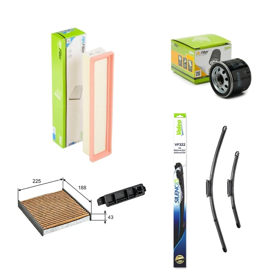 VALEO Inspektionspaket Filterset für RENAULT Clio III Schrägheck (BR0/1, CR0/1)