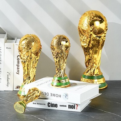 2026 FIFA WM Pokal Replika Gold Trophy 13-36cm Fußball Fan Souvenir Deko