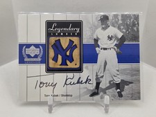 2000 UD Yankee Legends Tony Kubec GOLD Legendary Lumber Game Used Bat A