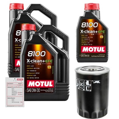 FEBI Ölfilter 11L MOTUL 8100 X-CLEAN 0W-30 für Mitsubishi Pajero IV 3.2