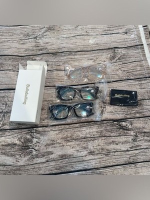 Amazon Bullabulling +1.0 Reading Glasses Trio Clear & Black Frames, NWT
