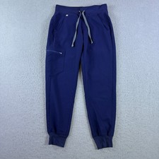 Figs Scrub Pants Women's Zamora Jogger Navy Blue Size XS Petite