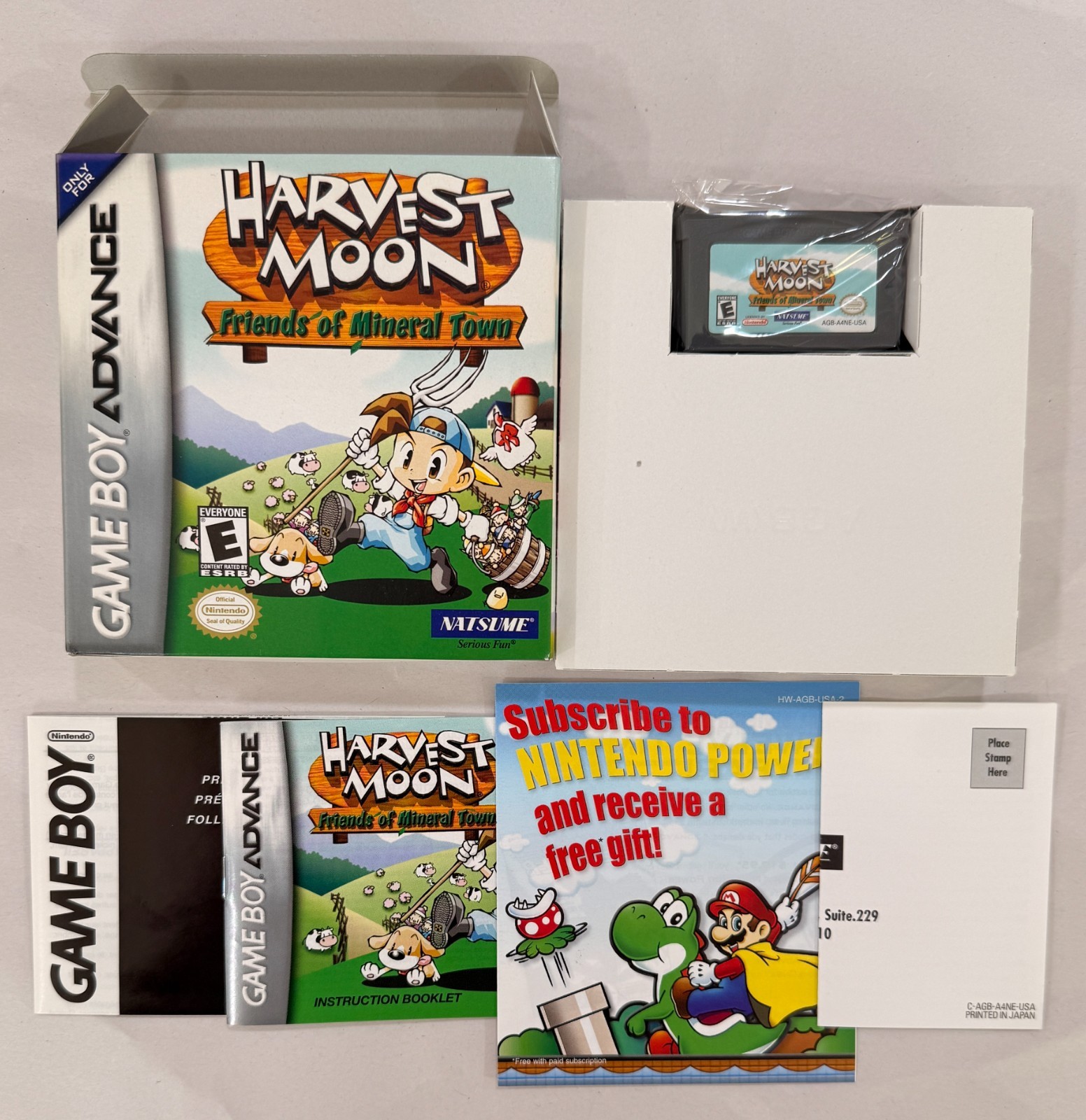 Harvest Moon: Friends of Mineral Town - Game Boy Advance - GBA - CIB - Complete