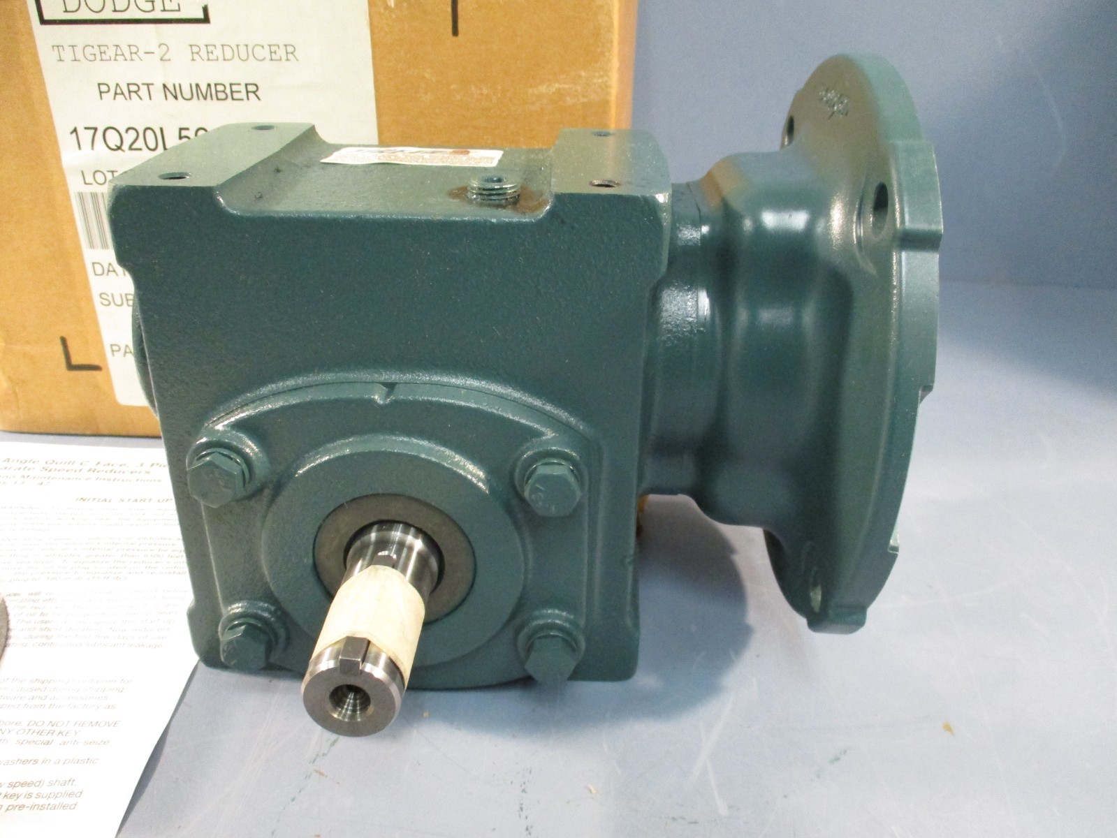 DODGE PART#17Q20L56 TIGEAR-2 GEAR REDUCER 1750RPM, 1HP 20:1 Ratio | eBay