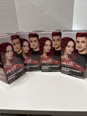 Splat Rebellious Hair Colors Complete Kit - Whipped Cherry Sealed Pack Of 4
