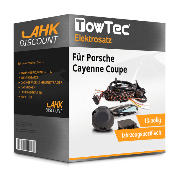 für Porsche Cayenne Coupe 19- Towtec E-Satz 13Polig Fahrzeugspezifisch Neuware-image