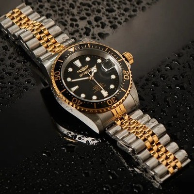 New Invicta 42mm Men's 200m Pro Diver Automatic Black Dial SS Watch