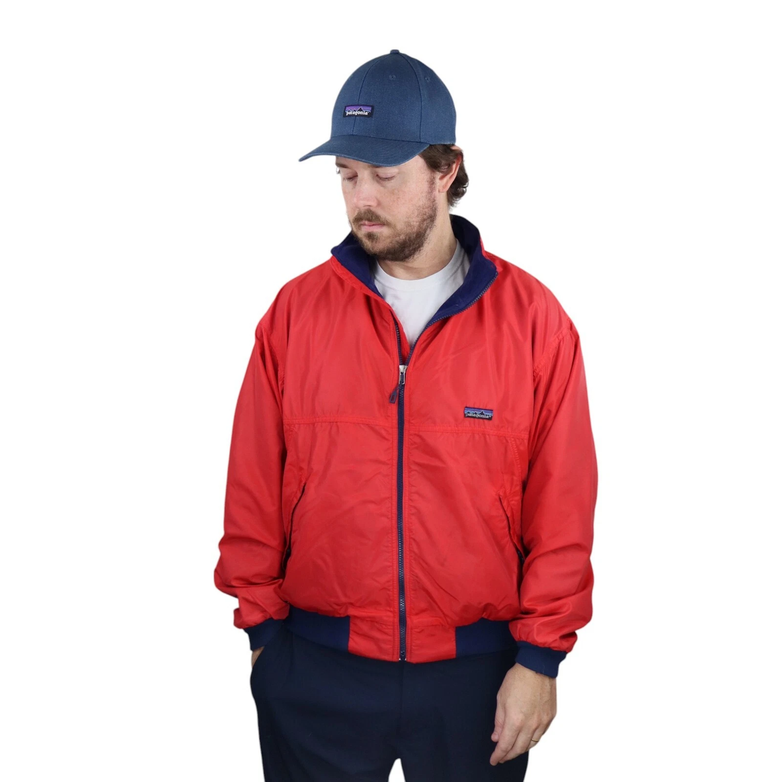 patagonia vintage 90s capilene fleece shelled jacket