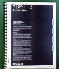 Yamaha YDP-113 Instruction Manual: 44 Pages & Protective Covers!