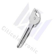 6-in-1 Utili Key Tool Keyring Keychain Multifunction Stainless Steel（1PCS）