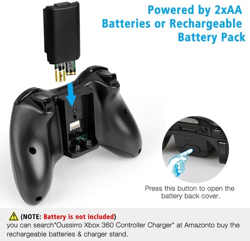 WIRED or Wireless XBOX 360 Gaming Controller for Xbox 360/360 Slim PC Windows - Picture 19 of 46