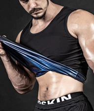 Sweat Body Shaper Sauna Vest Waist Trainer Shapewear Workout Tank Top Fat Burner