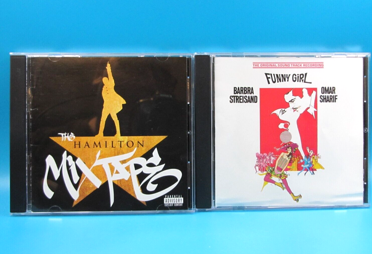 CD Lot Musical Soundtracks Hamilton Soundtrack Ex-Library CDs