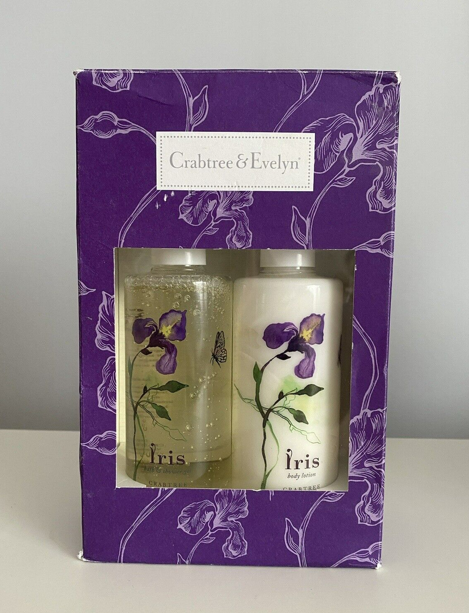 Crabtree & Evelyn IRIS Shower Gel & Body Lotion 250 ml Each Gift