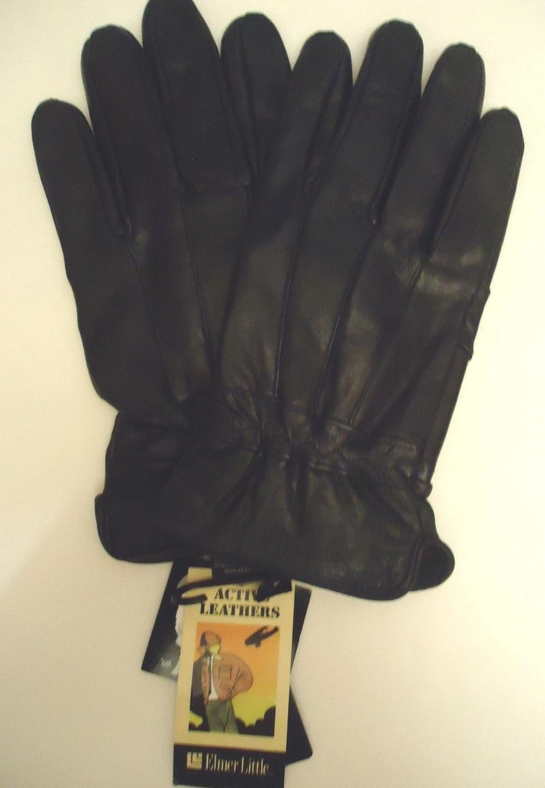 Mens Thinsulate Genuine Leather Gloves,Black