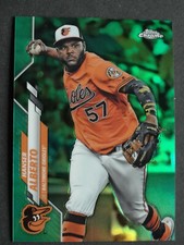 2020 Topps Chrome #79 Hanser Alberto Orioles Green Parallel Baseball Card 61/99