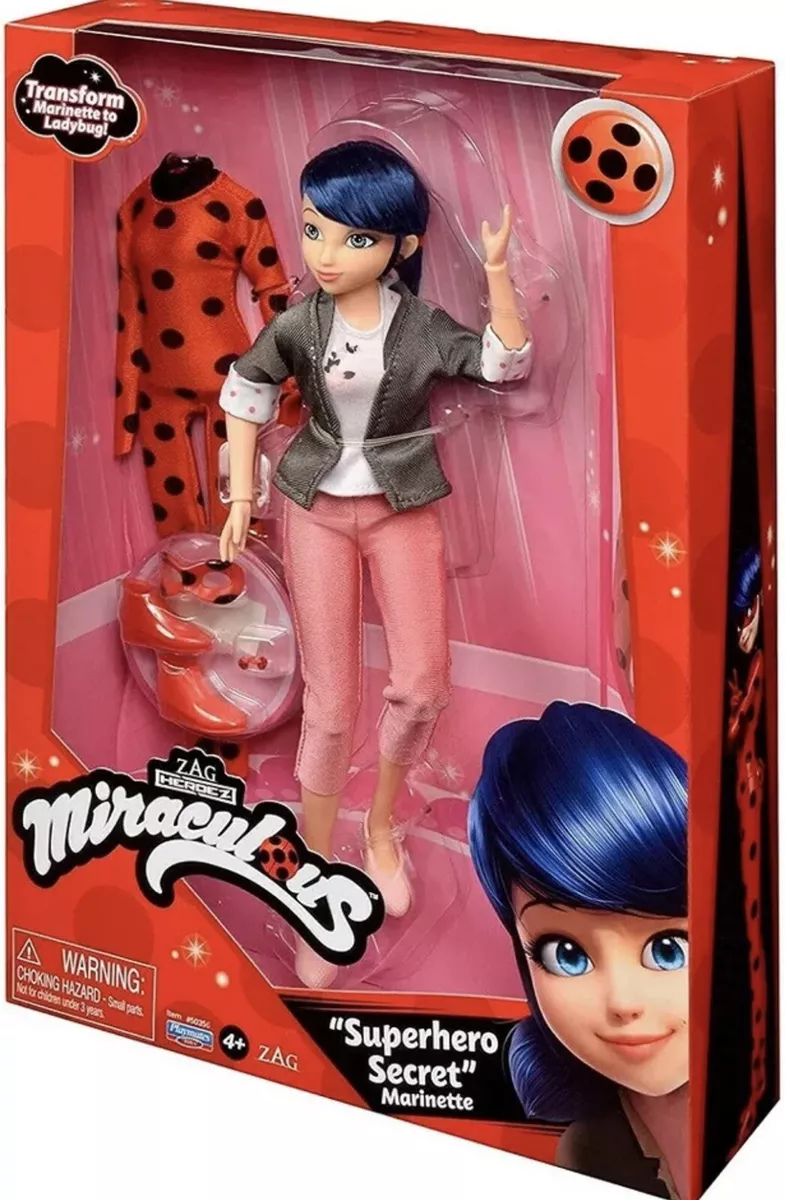 Miraculous Ladybug Superhero Secret Adrien Cat Noir Doll Giftset