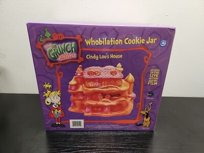 How the Grinch Stole Christmas Cindy Lou's Whobilation House Cookie Jar 2000