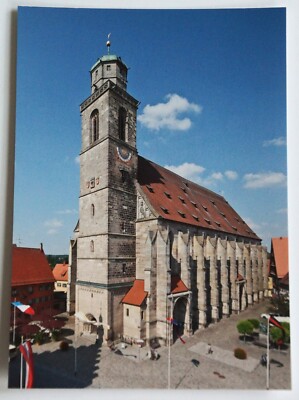 2 Postkarten Münster St. Georg in Dinkelsbühl