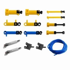 15PCS MOC Technic Parts Pneumatic Kit w/Pistons Cylinders Air Pump Hoses Tank