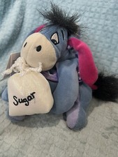 Disney Store Winnie The Pooh Eeyore Sugar Plum Fairy 7" Bean Bag Plush Christmas