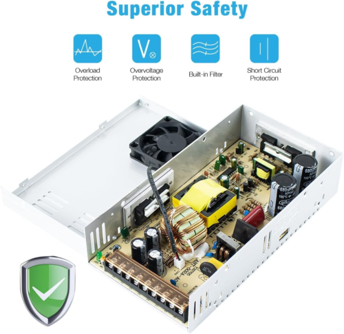 12V 30A 360W Universal Power Supply AC 110V/220V to DC 12V Regulated - Picture 2 of 12