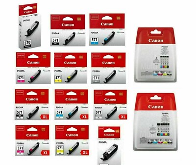 Original PGI-570BK/CLI-571 CLI-571 Canon CMYK Tintenpatrone für Pixma MG7751 Set