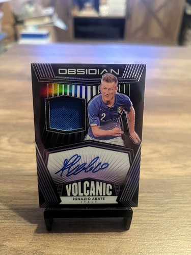 2020-21 Obsidian Volcanic Jersey Auto Ignazio Abate Italy #d 02/49 JERSEY NUMBER - Picture 1 of 3
