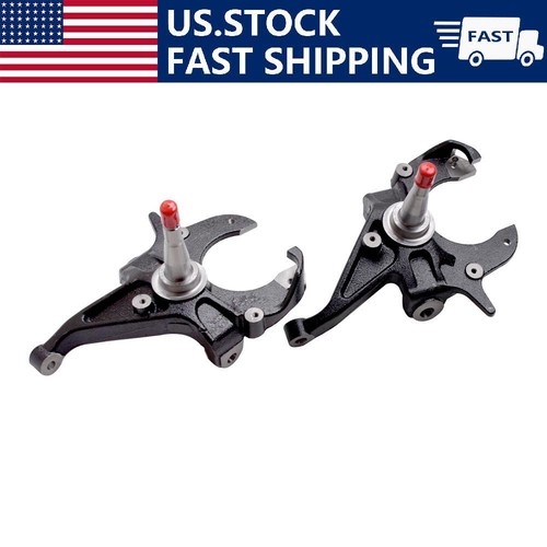 S10 Lowering Spindles Pair Of 2" Drop Spindles For 1982-2004 Chevy S10 / GMC Sonoma & S15 Pickup - Front Lowering Kit, Direct Bolt-On Drop Spindles Chevy S10 - Foto 6