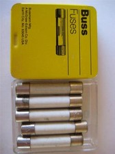 5x BUSSMANN FUSE Fast Ceramic GBB 6 or 7 or 10 Amp 250V 1/4 x 1-1/4 Fast Blow
