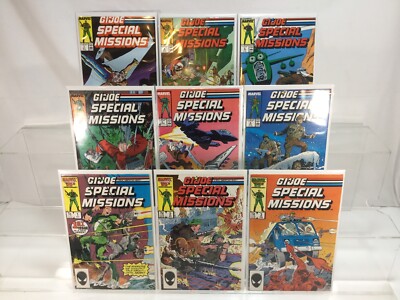 GI Joe Special Missions 9 Comic Lot Run 1-9 Marvel Comic Books VF 7