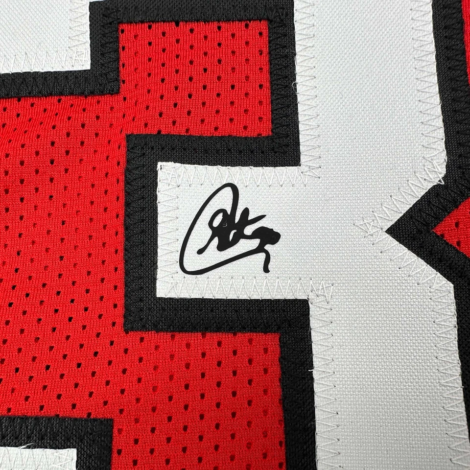 Facsimile Autographed Stephen Steph Curry Davidson Red Reprint Jersey Men's XL - Image 2 of 4