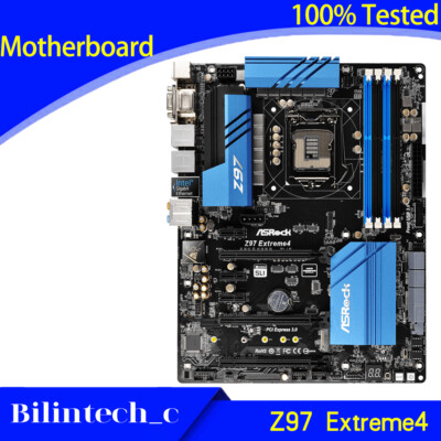 マザーボードASRock Z97 Extreme4 + CPU i7-4790k ASRock Z97 Extreme4, LGA 1150, Intel Motherboard With I7 4790 CPU