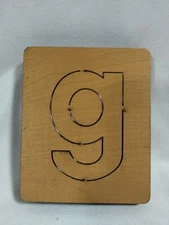 Letter G Accu-Cut Accucut Ellison Educational Wooden Dies  - 5x6 Arts & Crafts