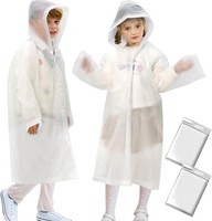 Wasserdichter Regenponcho Kinder 2Er Set Regenjacke Kapuze Outdoor Wandern