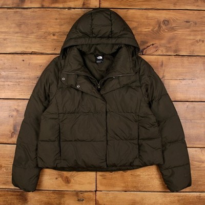 The North Face Puffer Jacke L Dealio Cropped Daunen Grün Damen