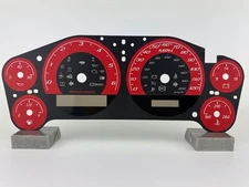 US Speedo Red Gauge Face for 2007-2013 Chevy & GM Truck/Suv Clusters (Gas)