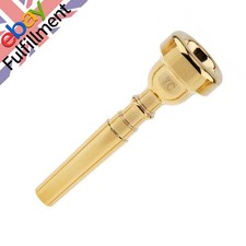 7C Professional Brass Trumpet Mouthpiece for Bach Gold Coated w/ Rich Tone