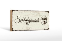 Holzschild Hinweis 27X10 Cm Schlafgemach Nostalgisches Deko Schild