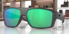 COSTA DEL MAR 6S9034 08 Diego Matte Gray Green Mirror 62 mm Men's Sunglasses