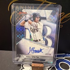 2025 Bowman Chrome- Aidan Smith Best Of 2025 Auto Black Refractor /10 (RC) (AU) 