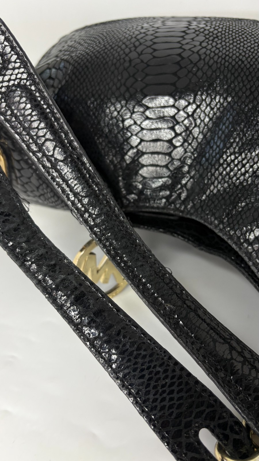 Michael Kors Python Embossed Leather Medium Lilly… - image 6