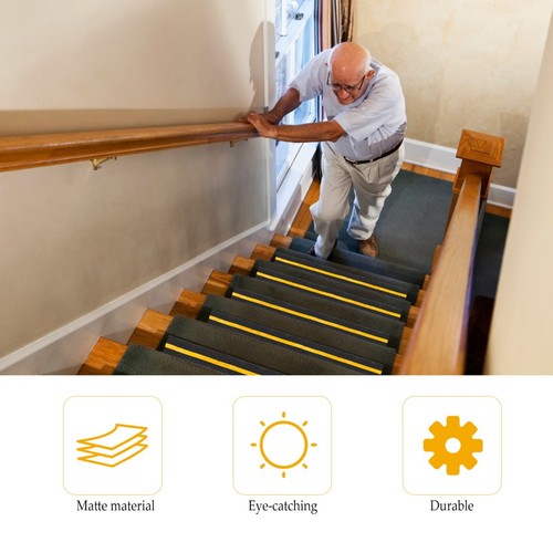 1 Roll Non-skid Frosted Design Safety Tape Reflective Warning Tape Stairs Tape - Zdjęcie 5 z 12