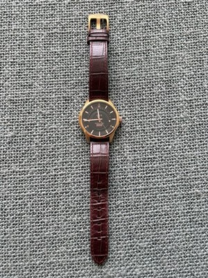 AV-8 Hawker Typhoon Quartz Watch   Rose Gold Tone   Brown Leather Strap